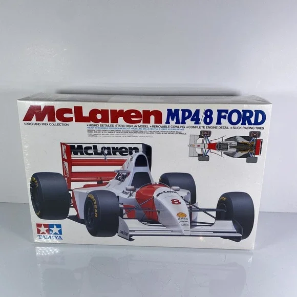 TAMIYA MCLAREN MP4/8 FORD 1/20‎ Scale Model Car Kit Sealed Grand Prix Hobby Gift
