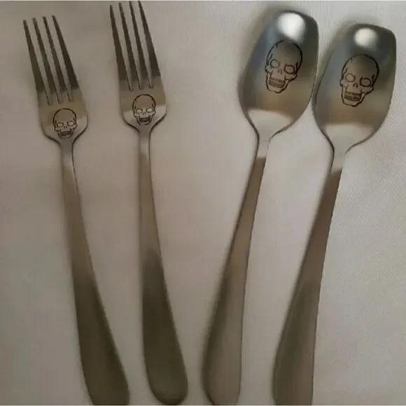 Skull Flatware Set Stainless Steel