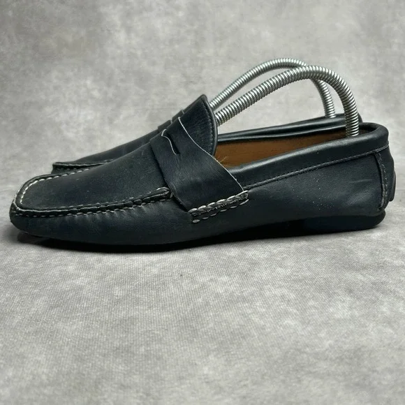 Allen Edmonds Revere Black Leather Slip On Penny Loafer Shoes Men's US 7.5 D