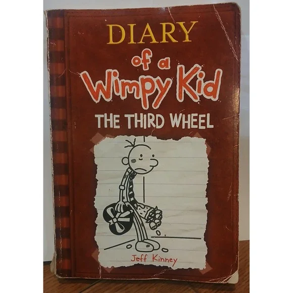Diary of a Wimpy Kid # 7: Third Wheel by Jeff Kinney‎ (2012, Paperback)