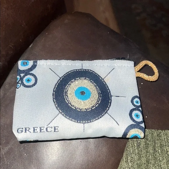 Blue and Gray Coin Pouch