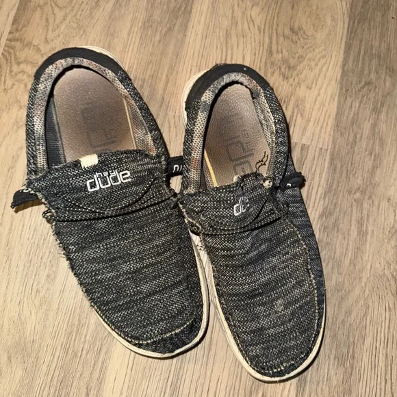 Hey Dude Charcoal and Cream Slip-On Loafers‎