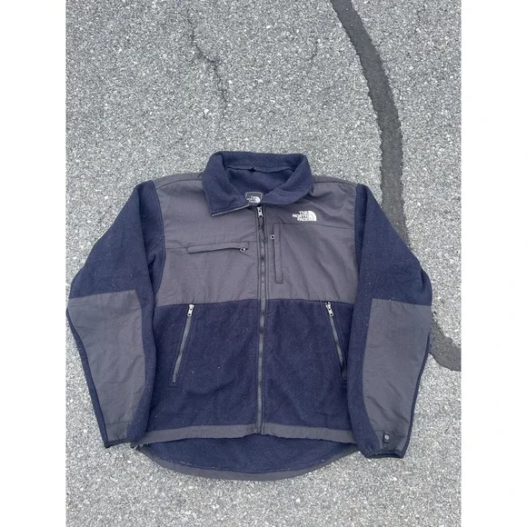 The North Face 800 Denali Fleece Blue Full Zip Polartec Jacket Size L