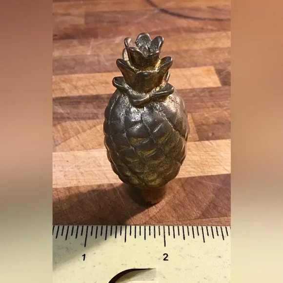 Staub RARE cast brass pineapple lid knob