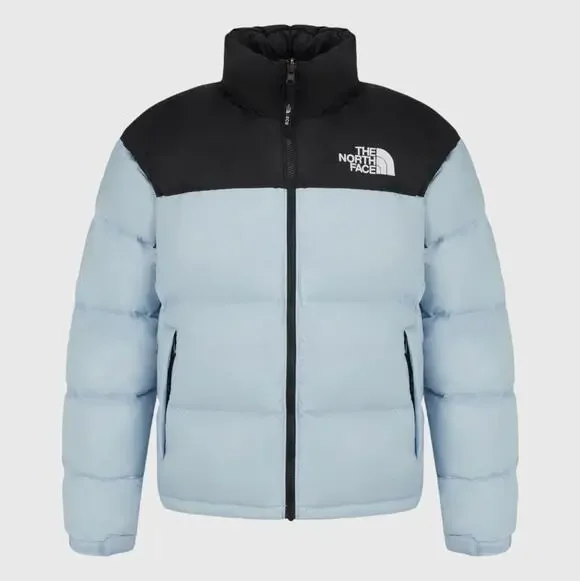 THE NORTH FACE 1996 Retro Nuptse Puffer Jacket Light Sky Blue Sz XXL