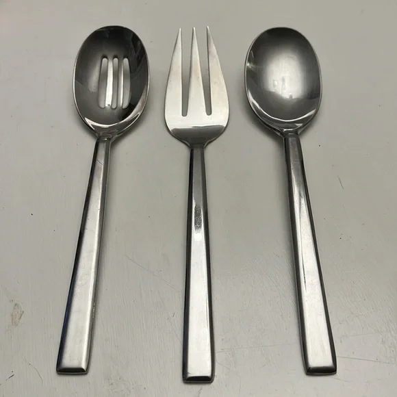 Reed Barton Addison Optima Everyday Stainless 3 Piece Serve utensils