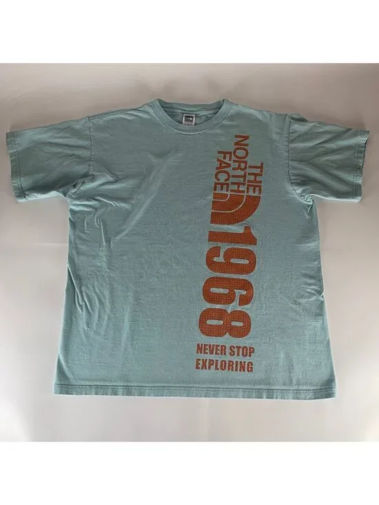 The North Face Mens Turquoise Short Sleeve Crewneck Shirt Mens XL