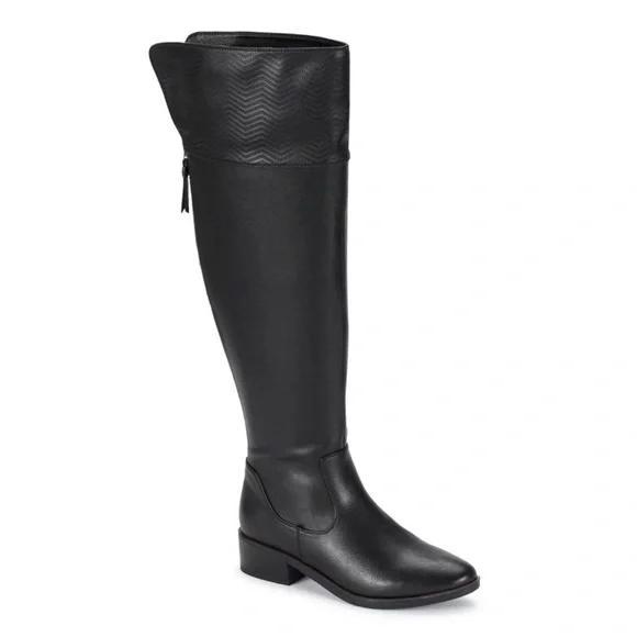 NEW [Baretraps] Marcela Black Wide-Calf Tall Over-The-Knee Boots Women’s Sz 5.5