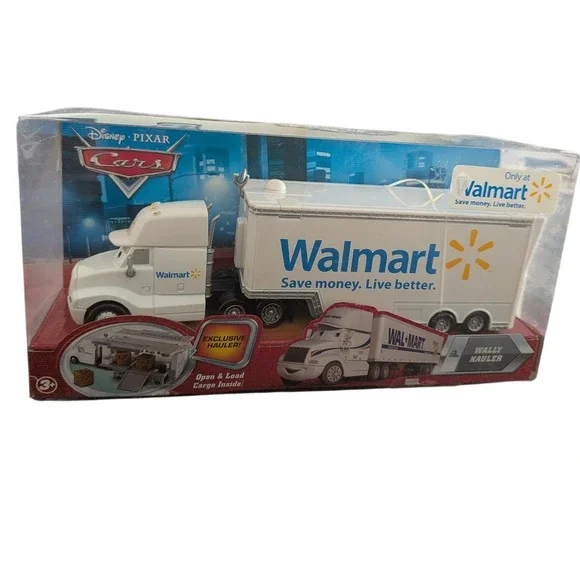 Disney Pixar‎ Cars Wally Hauler Walmart Exclusive Semi Truck Trailer Mattel NEW