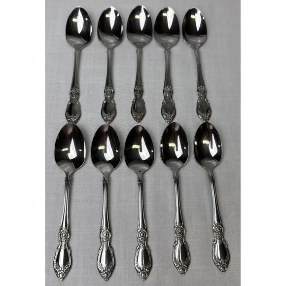 Oneida Stainless‎ Plantation Teaspoons Spoon Community Flatware Set of 10