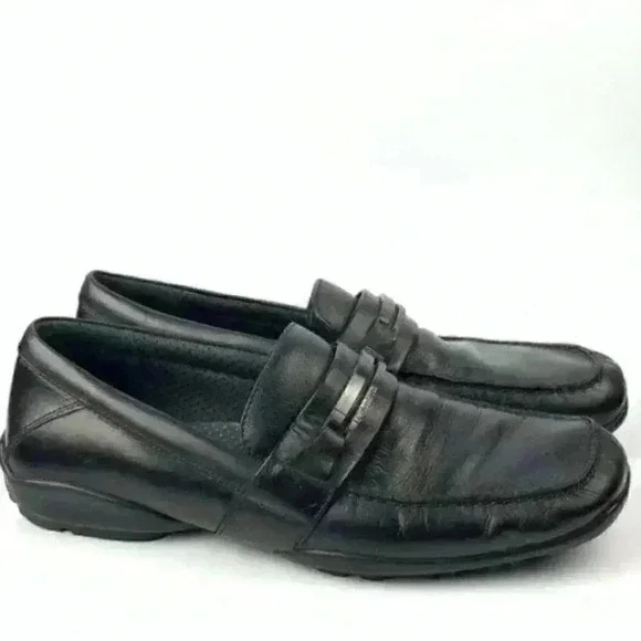 Calvin Klein loafers Benson size 10 black leather