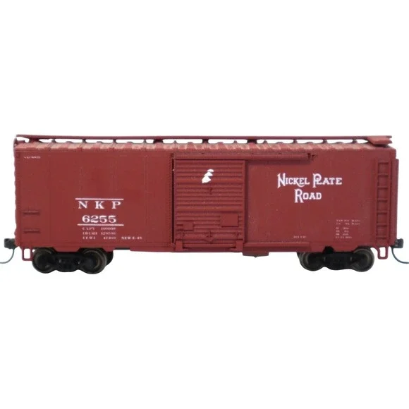 Nickel Plate Road NKP 6255 Boxcar HO Scale Model Train Freight Car Red