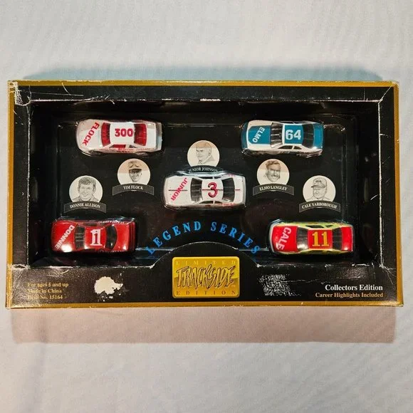 Limited Trackside Edition NASCAR Legend Series Collectors Edition 5 Car Set NIB