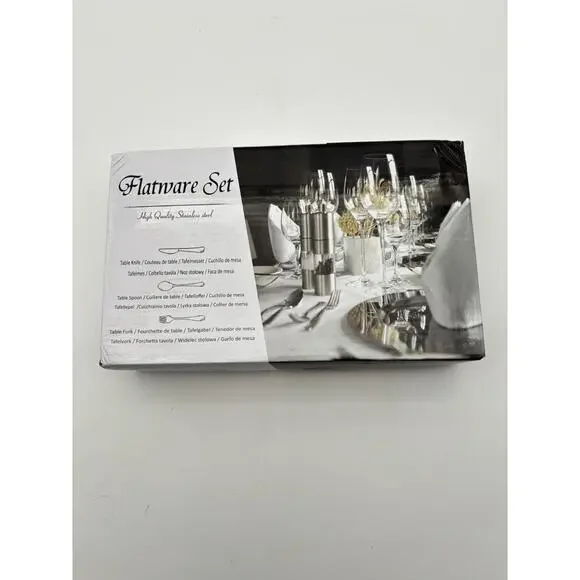 Flatwear Set High Quality Stainless Steel Knives, Spoons & Forks 48 pc set New