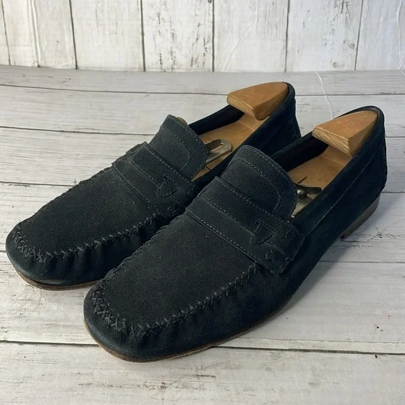 YSL Black Suede Loafers