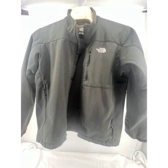 The‎ North Face TNF Apex Men's XL Black Softshell Fleece Lined Jacket