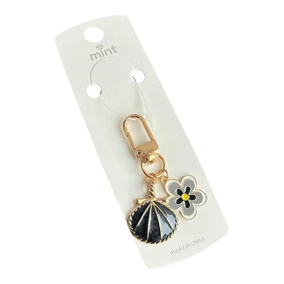 mint Key Chain Women's Gold Black Gray 2.5
