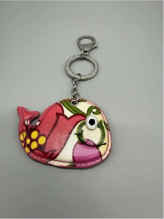 Vera Bradley Lilli Bell Seashore Keychain ~ Whale Purse Charm