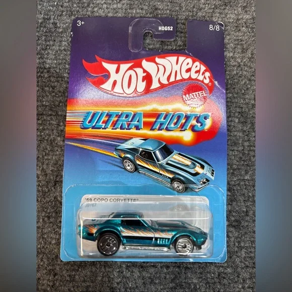 New Hot Wheels Mattel Ultra Hots 1969 Copo Corvette - Teal Car Sports Car