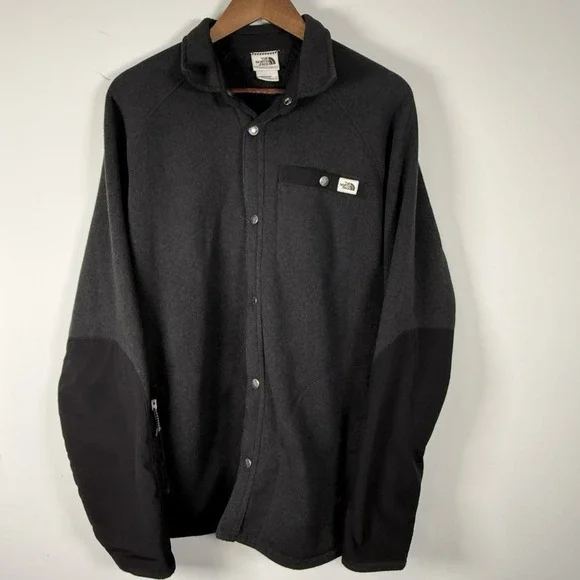 The North Face Men's Gordon Lyons‎ Shacket Black Full Button Warm Large