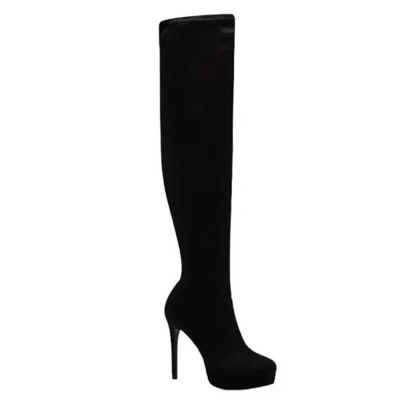 Thalia Sodi Women's Clarissa Over The Knee Boots Black Size 9 1/2