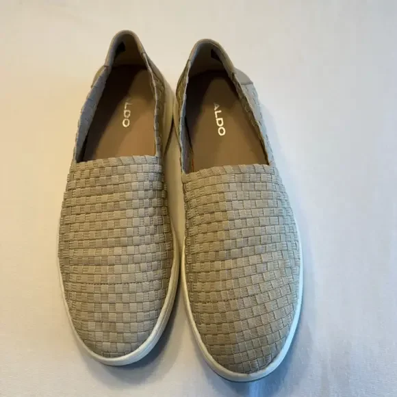 ALDO Woven Slip-On Sneakers Beige‎ Men's Size 8 (EUR 41)