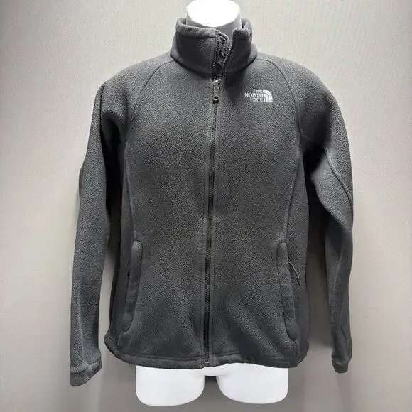 THE NORTH FACE Full Zip Up Long Sleeve Black Fleece Jacket Men's Size Small