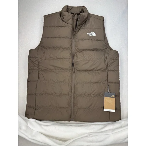 The North Face Men's Aconcagua Vest Smokey Brown Size Small NWT $180 MSRP
