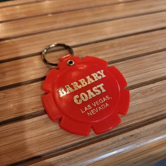 Barbary Coast Casino Hotel Las Vegas Nevada Souvenir Key Chain Ring‎ Fob Vintage