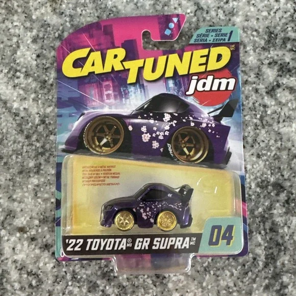 Car Tuned JDM Series 1 '22 Toyota GR Supra #04 Variant With Gold Wheels‎
