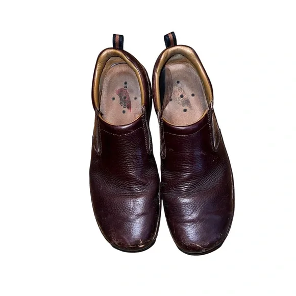 Red Wings Men's Brown Leather Slip-On Shoes Size 11.5