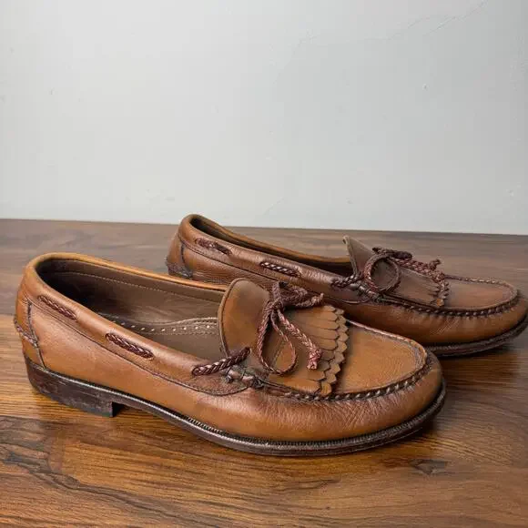 Allen Edmonds 11 D Woodstock Classic Leather Tassel Loafers Dress Shoes