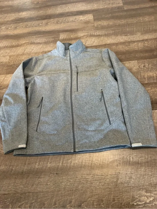 The North Face Men's Heather Gray Zip-Up Shirt Jacket