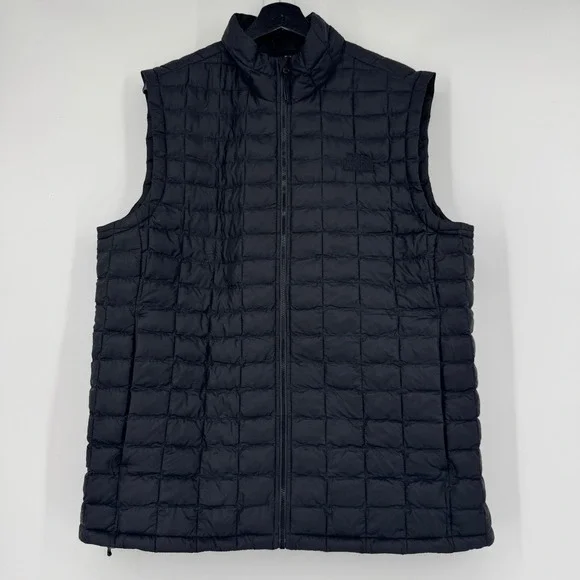 The North Face Mens ThermoBall Eco Vest Black Quilted Puffer Large NF0A3Y3N