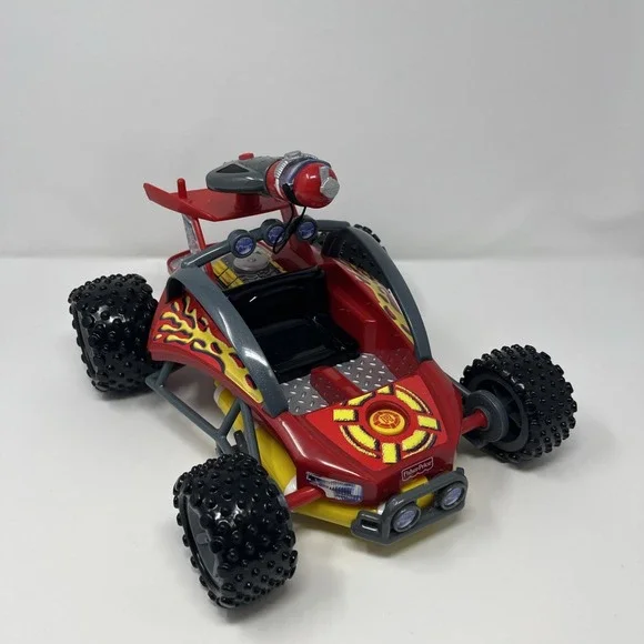 2001 Fisher Price Rescue Heroes Dune Buggy w/ Detachable Raft Complete