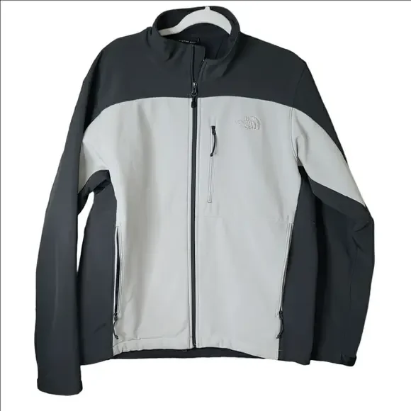 The North Face Men's Gray and Off White Bionic Performance Jacket L