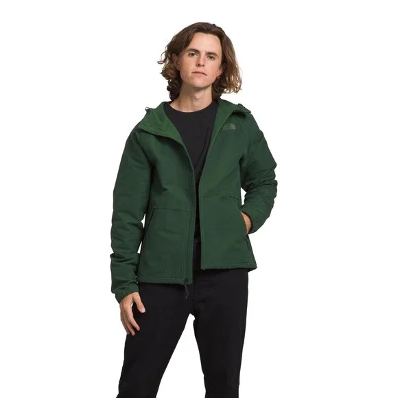 The North Face Camden Soft Shell Jacket Men's 2XL Pine Needle Hooded UPS1145