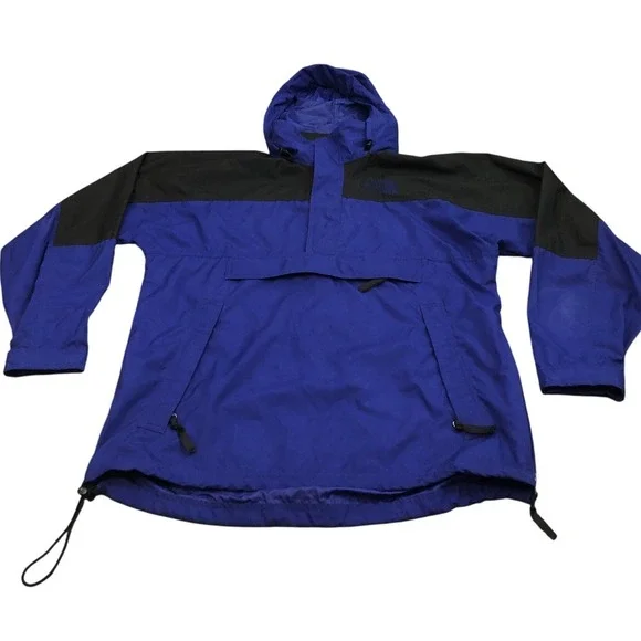 Vintage The North Face Anorak Pullover Jacket Mens Medium Hooded Windbreaker