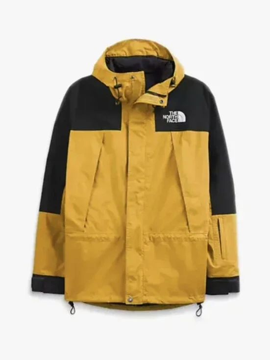 The North Face K2RM Dryvent  Hooded Raincoat In Yellow and Black Mens M