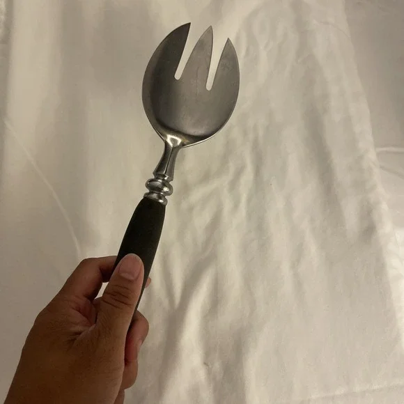 Guildcraft Forged‎ Stainless Serving Fork With Black Handle Japan 11.5
