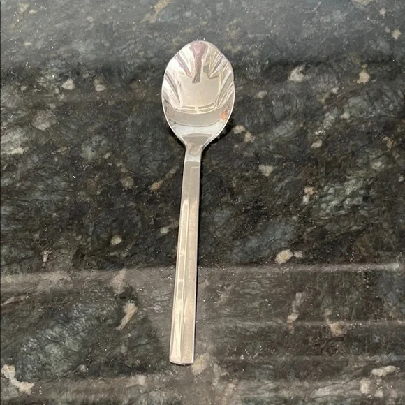 Retroneu Infinite 18/ 8 Stainless Steel Sugar Spoon - Modern Square Handle NWT