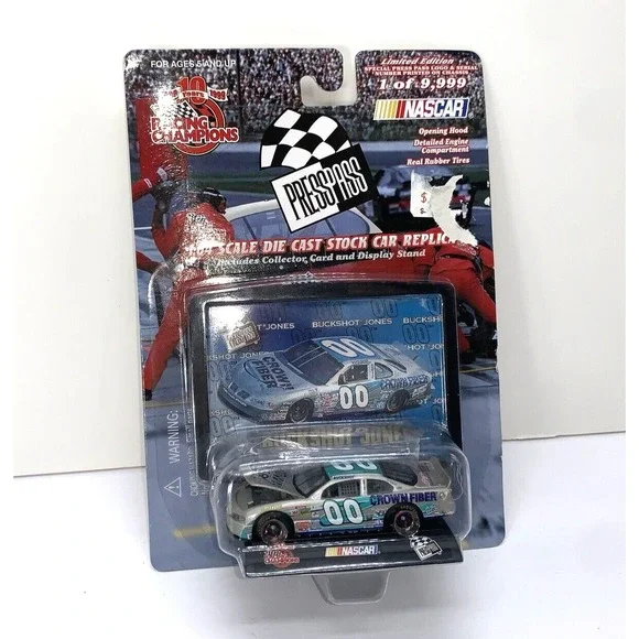 1999 Racing Champions 1:64 Buckshot Jones 10 Years Press Pass Diecast Car -‎ New