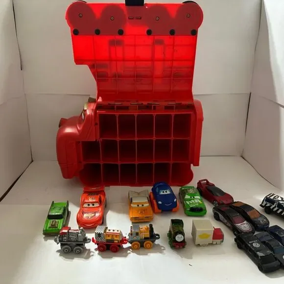 Chugging Car or Train Carry Case. All toys included and recently cleaned