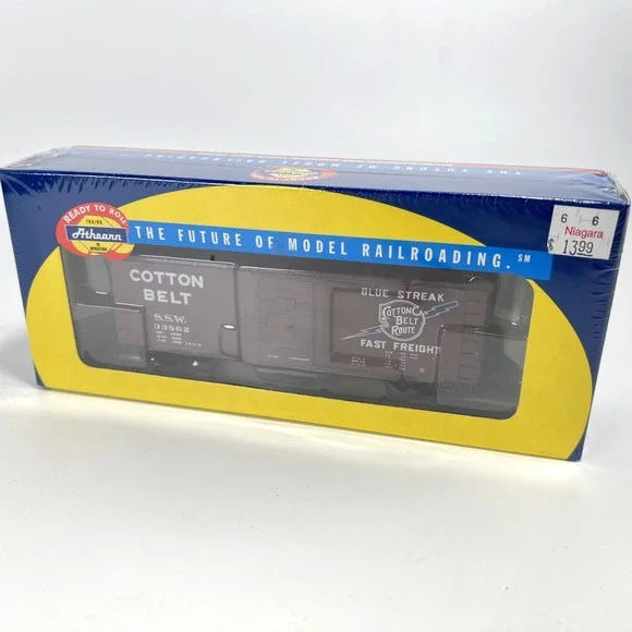 Athearn 70334 HO - 40' Cotton Belt/Blue Streak S.S.W. Box Car -‎ Sealed