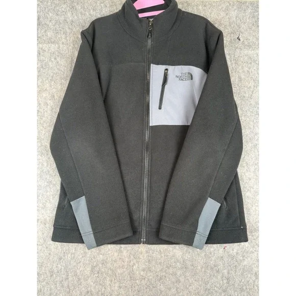 The North Face Chimborazo Jacket‎ Men's Medium Black Fleece Long Sleeve Neck