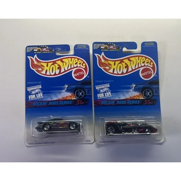 2 Hot‎ Wheels 1996 Rockin' Rods Series #569 Guitar Car & #572 Speed Power