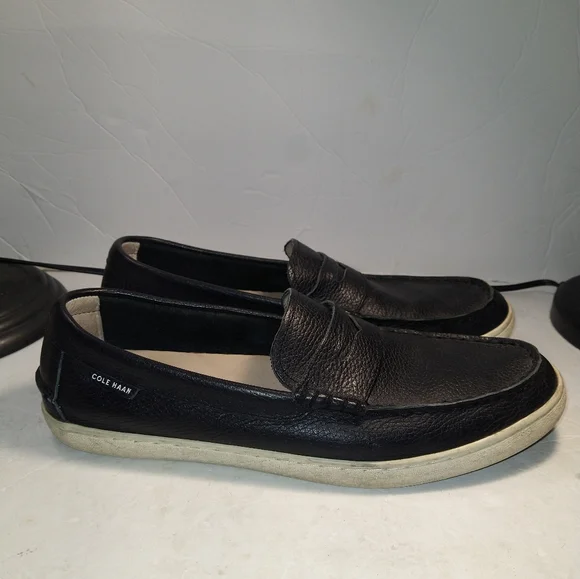Cole Haan Black Leather Pinch Weekender Penny Loafers Shoes Men's sz 11.5M