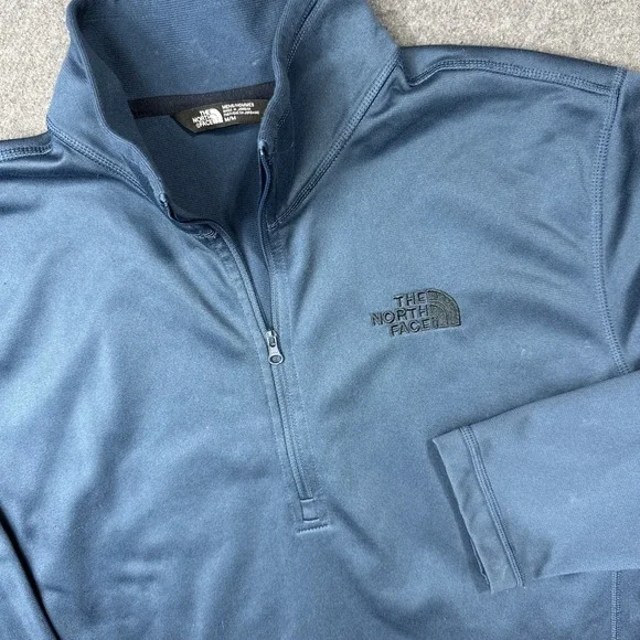 North Face 1/4 Zip Mens Medium Performance‎ Fleece Outdoor Hiking Pullover Shirt