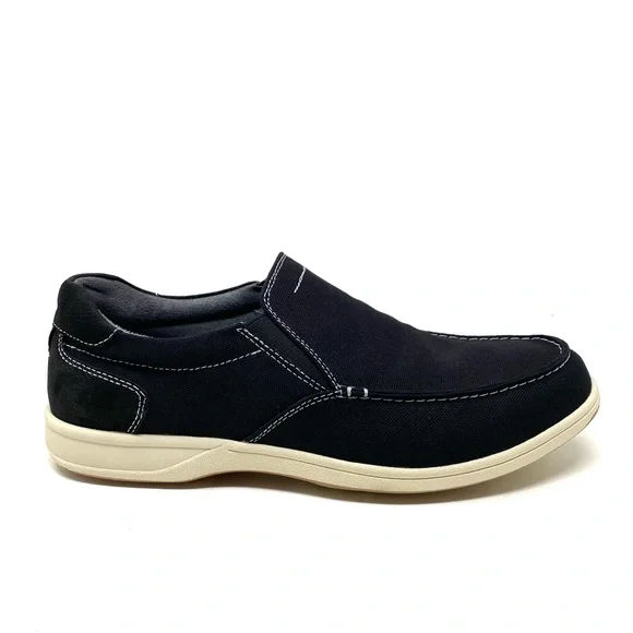 Florsheim Lakeside Canvas Moc Toe Slip-On Shoes Men’s 14 M Black