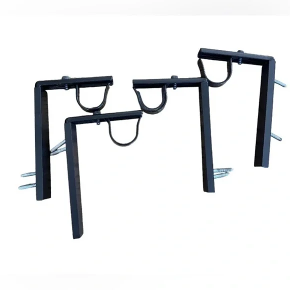 IKEA Curtain Rod Holder Bracket Black 2 Pairs Betydlig Adjustable